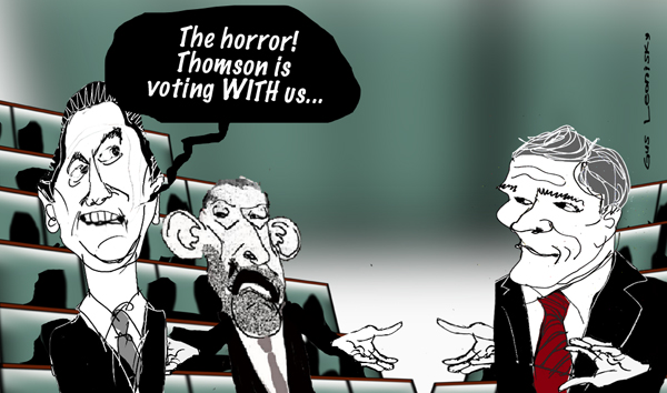 farcical gag...